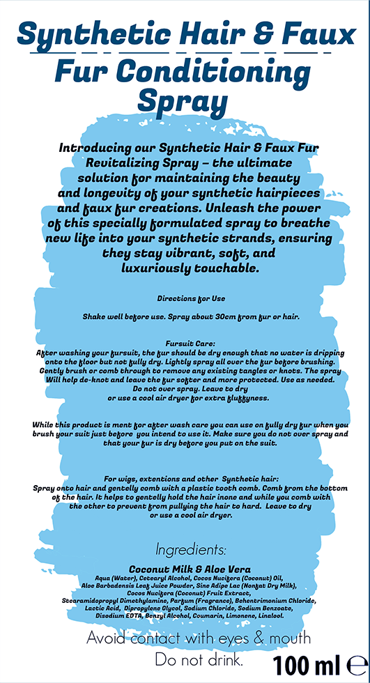 Conditioning Spray – For Synthetic Hair & Faux Fur