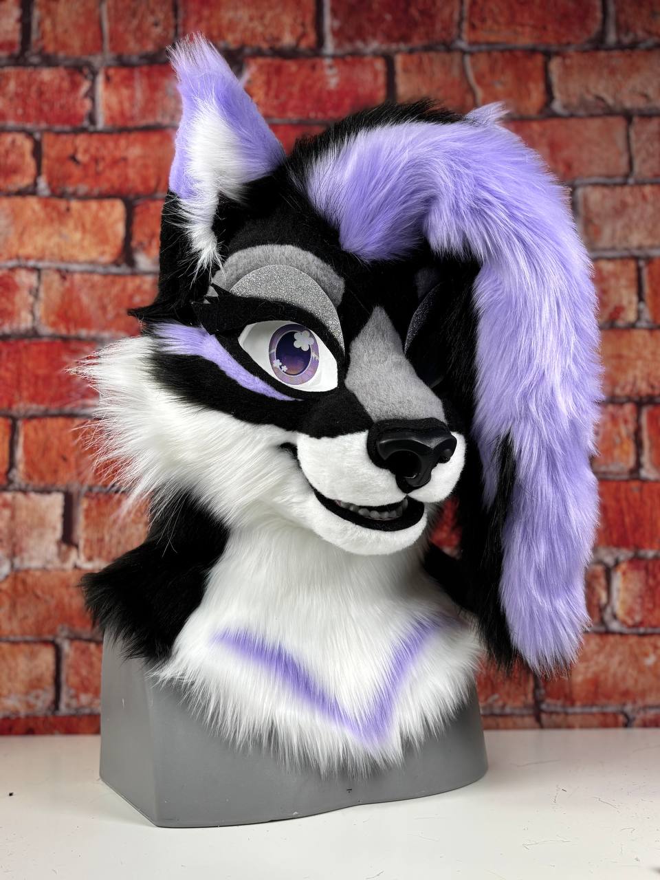 Violet The Gothic Flower Kitty - Pre Made Mini Fursuit Partial