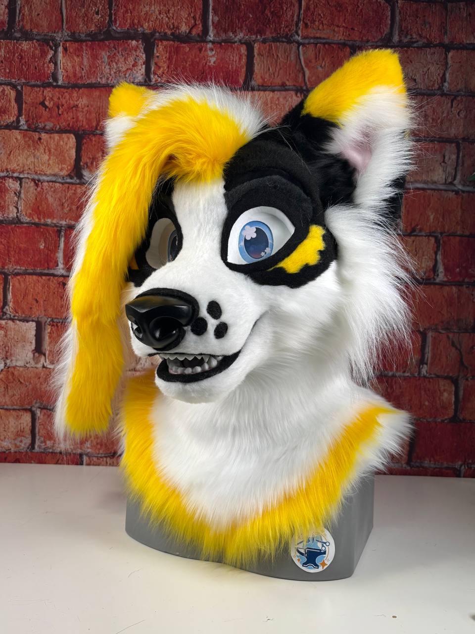 Daffodil The Gothic Flower Puppy - Pre Made Mini Fursuit Partial
