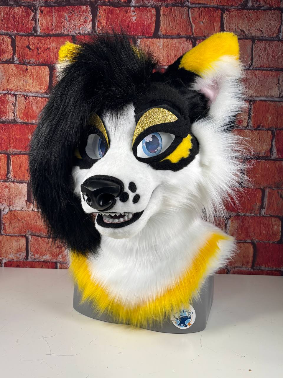 Daffodil The Gothic Flower Puppy - Pre Made Mini Fursuit Partial