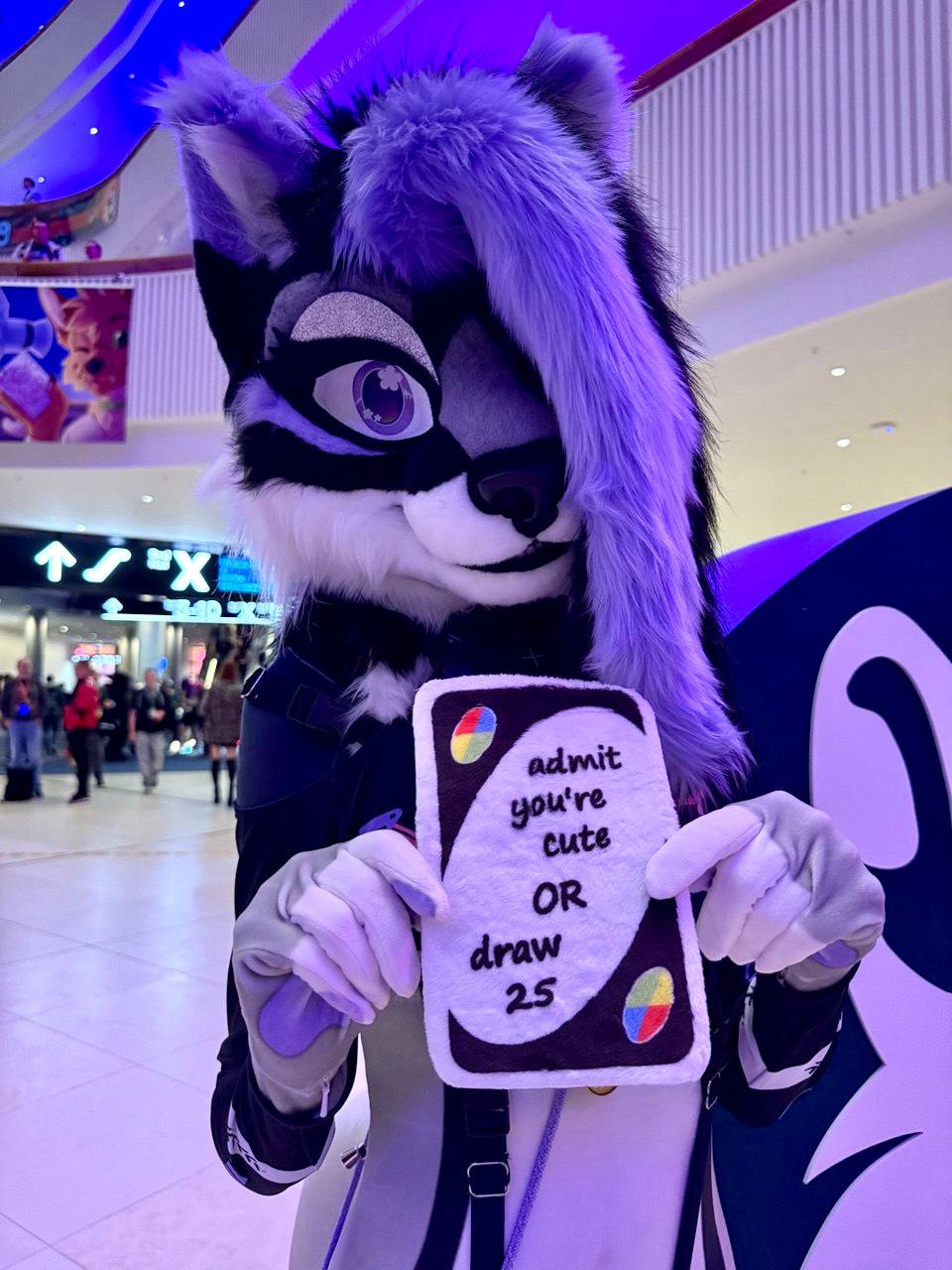 Violet The Gothic Flower Kitty - Pre Made Mini Fursuit Partial