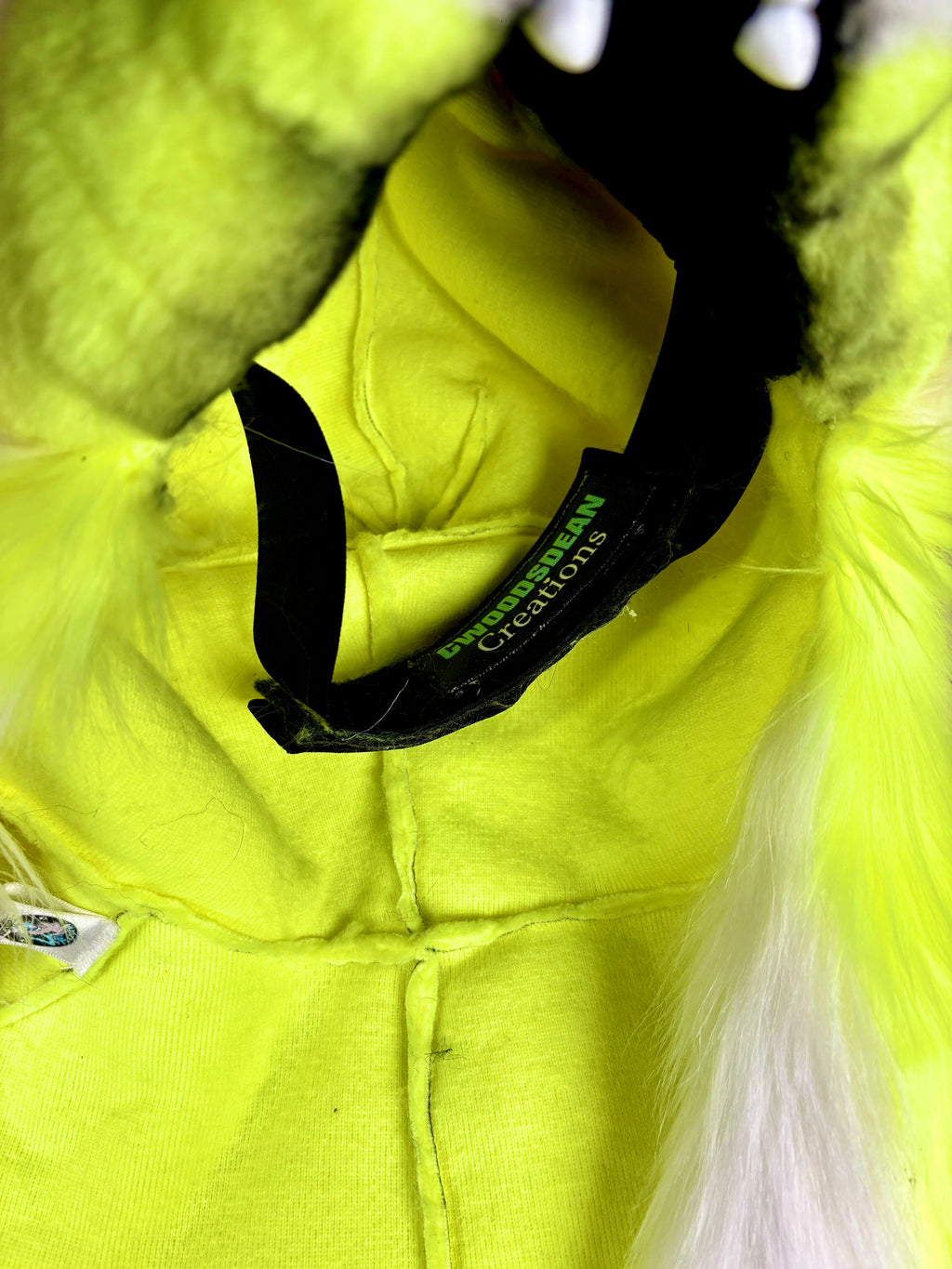Therein/Bearskin LARP Mask & Tail Set - UV Yellow Cat