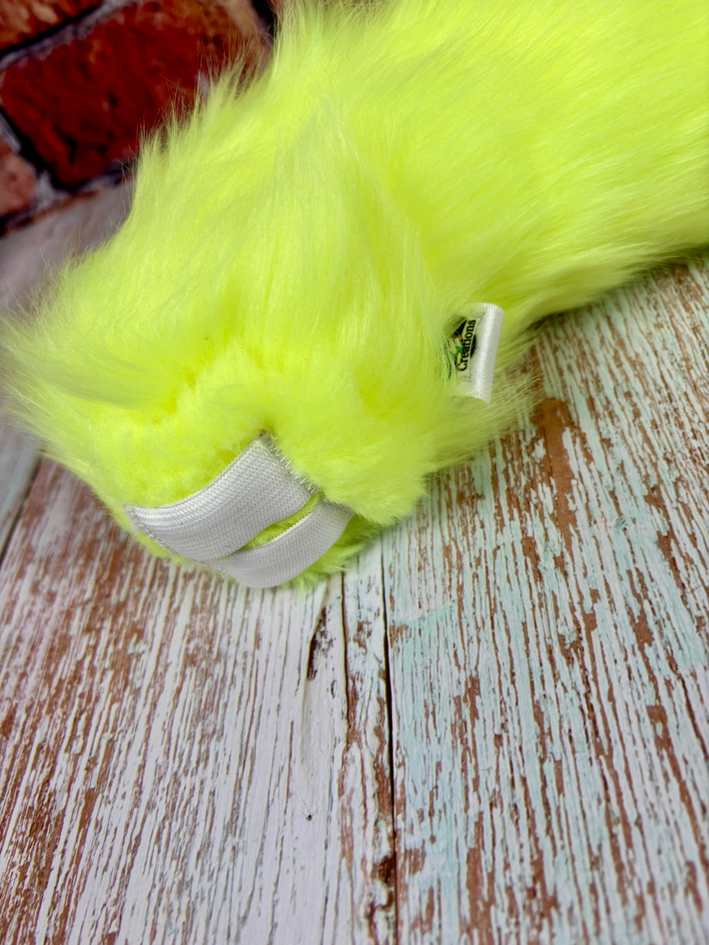 Therein/Bearskin LARP Mask & Tail Set - UV Yellow Cat
