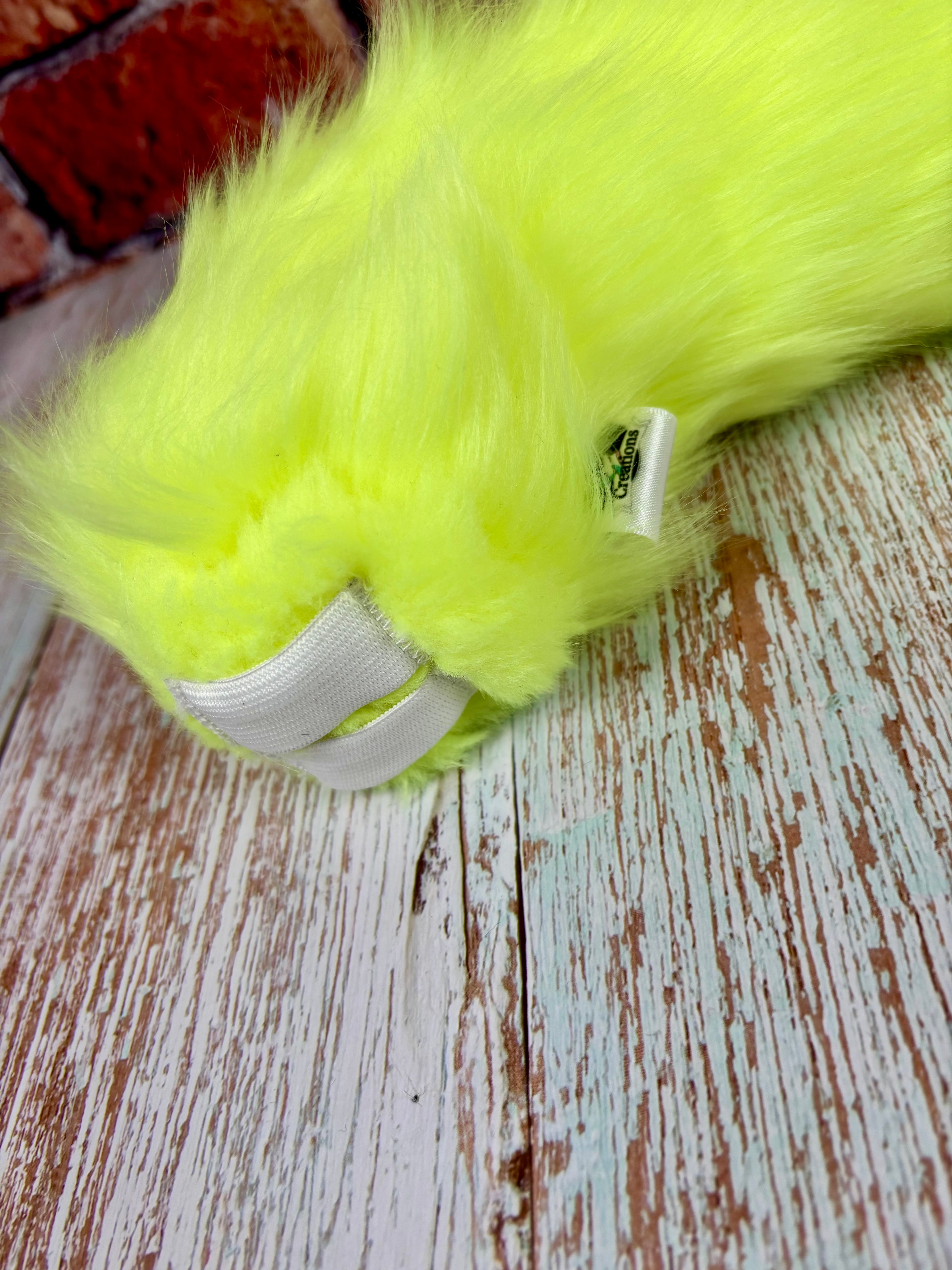 Therein/Bearskin LARP Mask & Tail Set - UV Yellow Cat