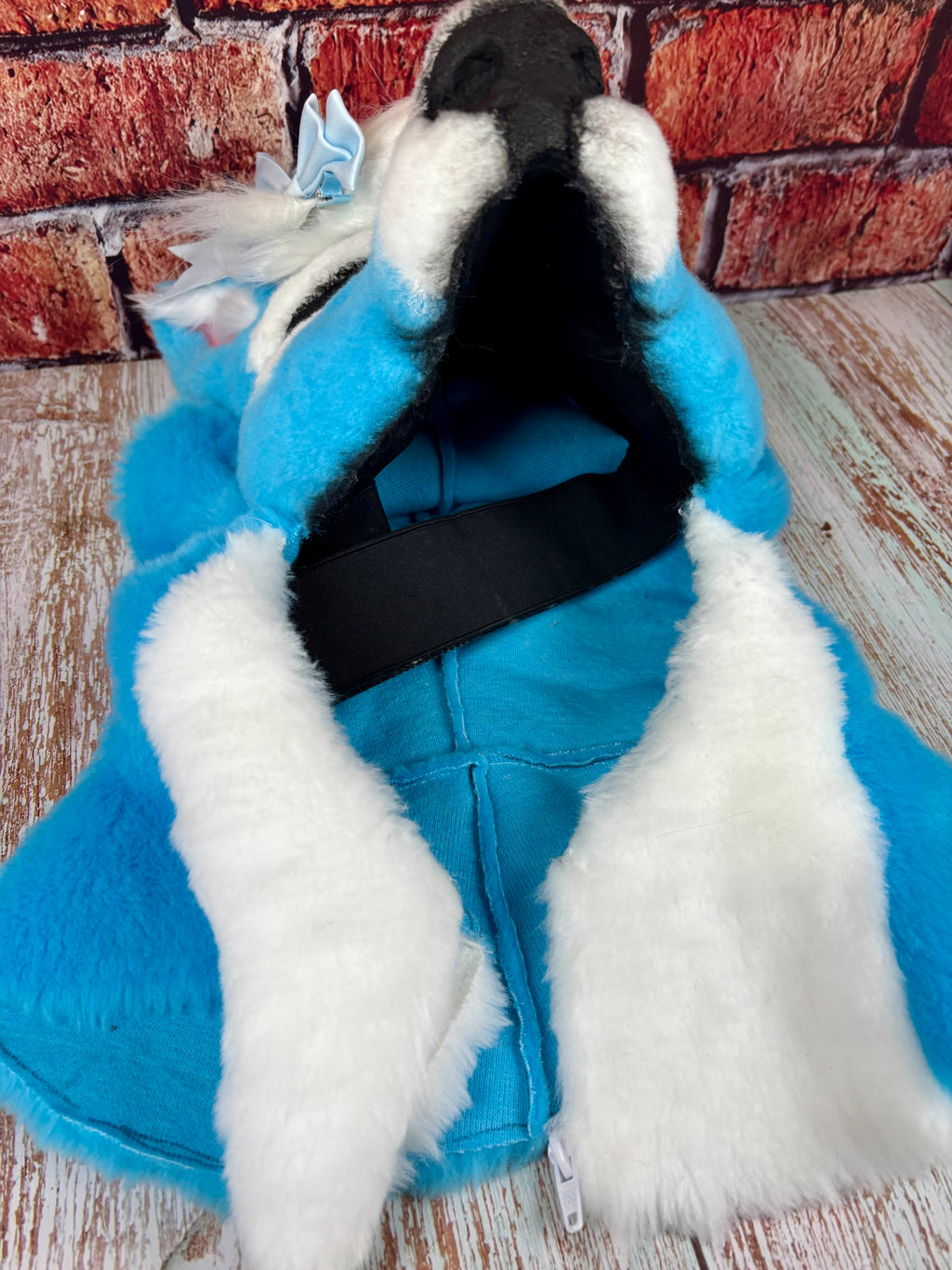 Therein/Bearskin LARP Mask & Tail Set - Blue Deer/Doe