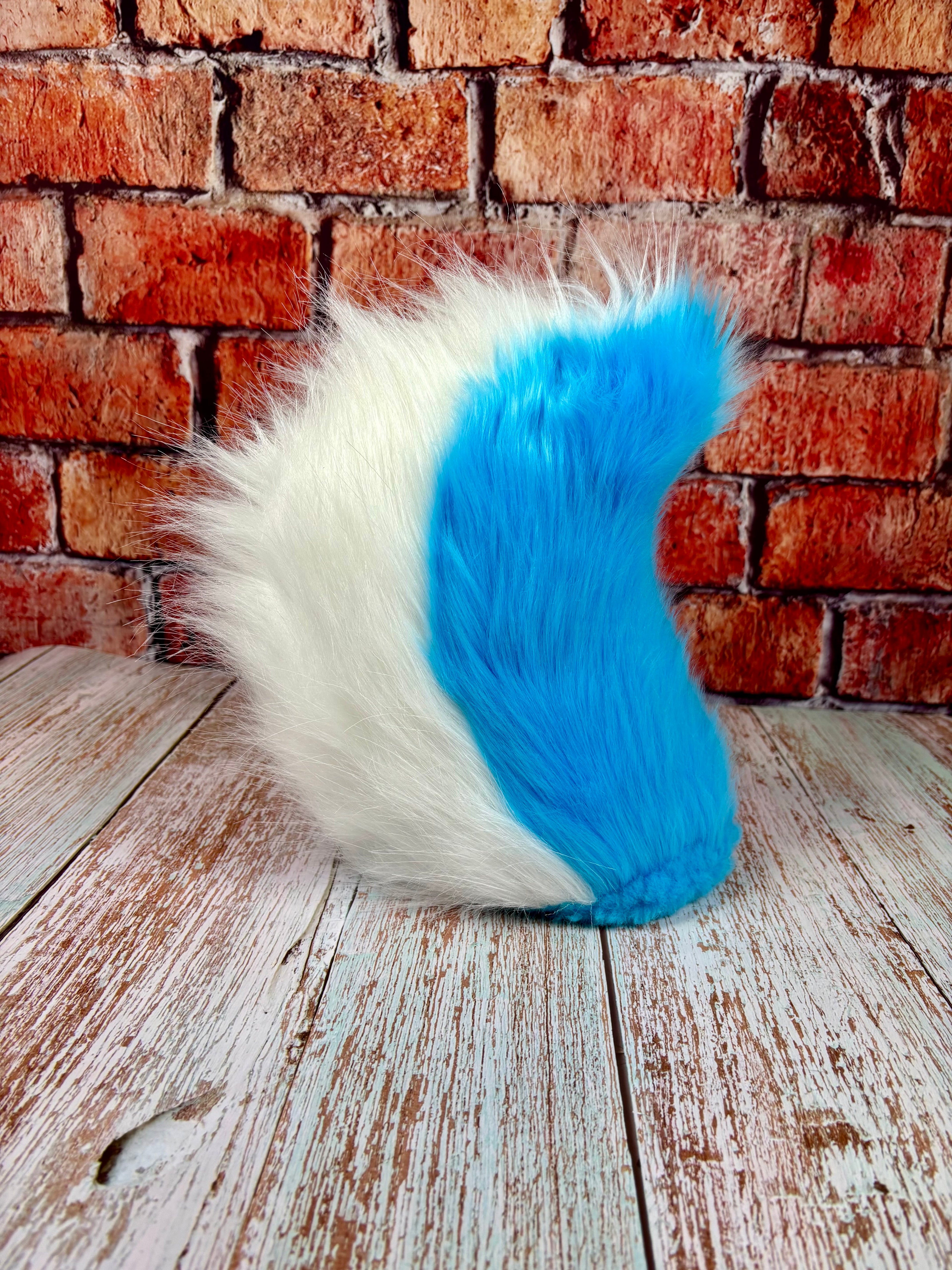 Therein/Bearskin LARP Mask & Tail Set - Blue Deer/Doe