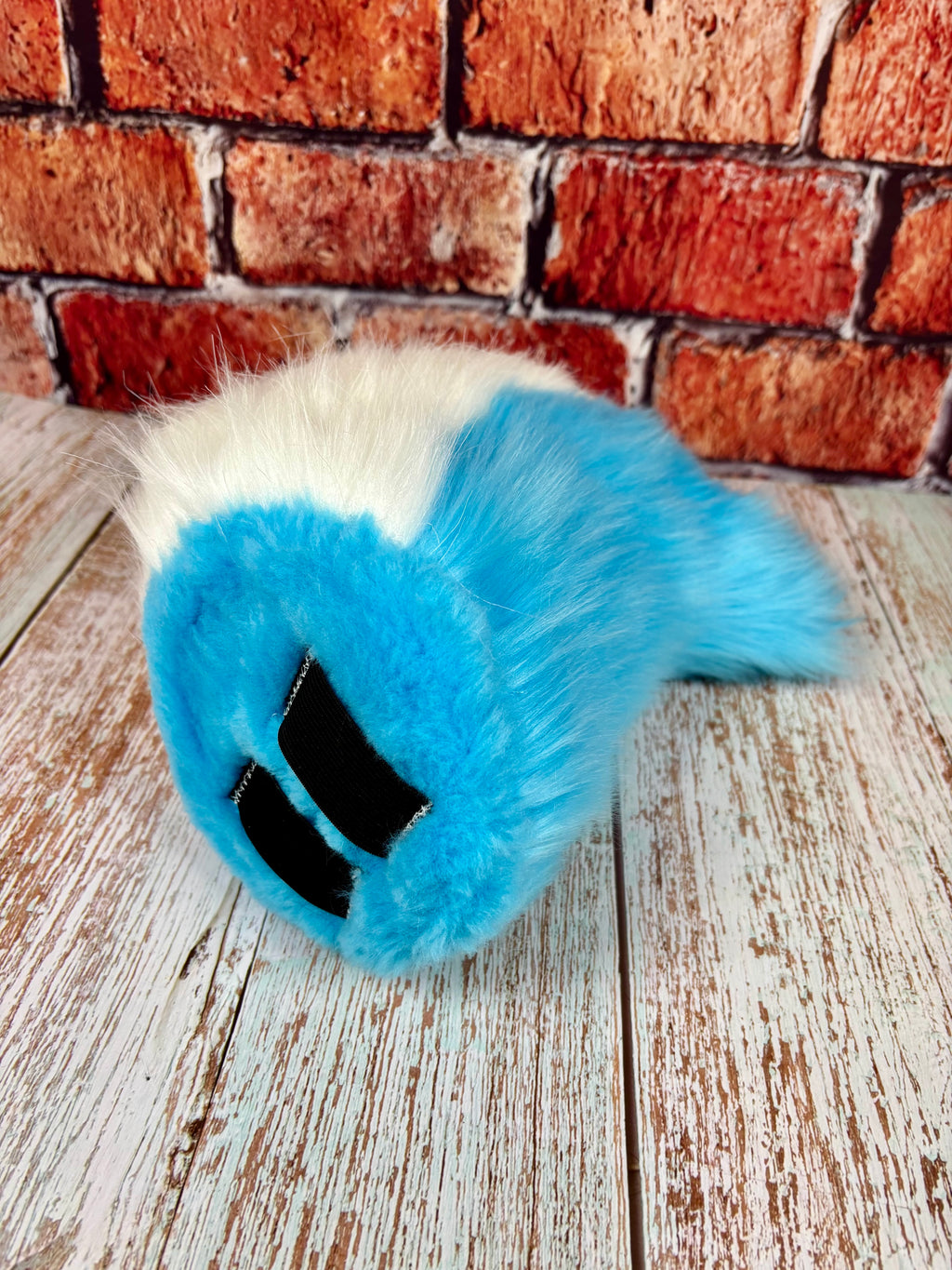 Therein/Bearskin LARP Mask & Tail Set - Blue Deer/Doe