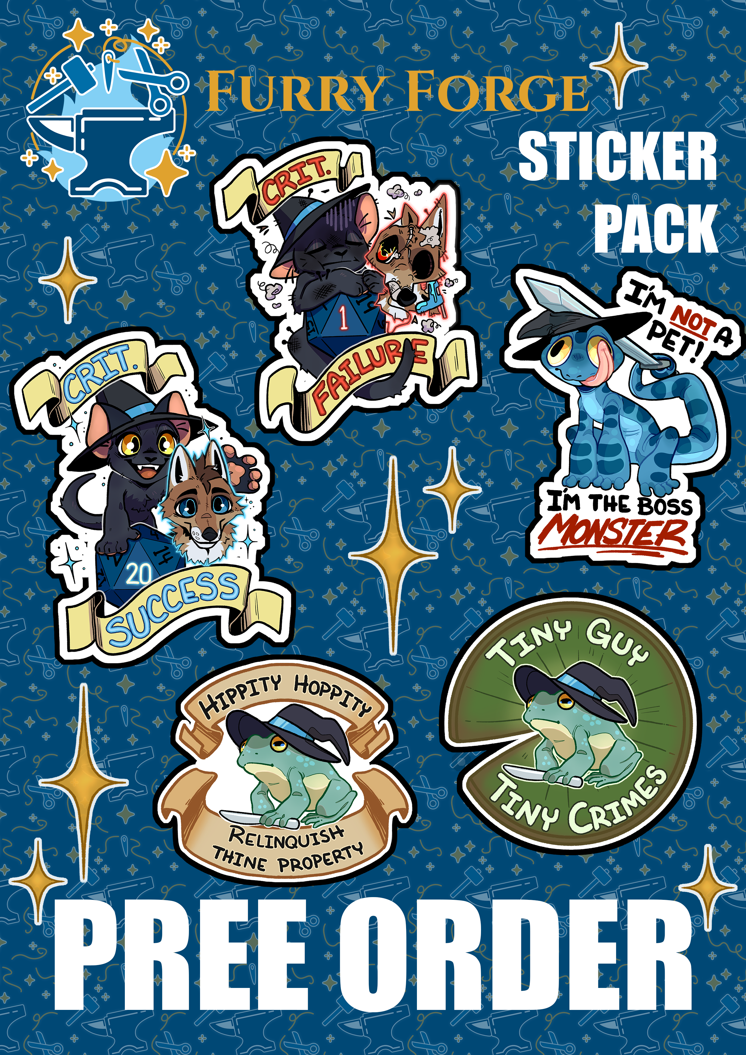 Furry Forge Sticker Pack  (PREE-ORDER)