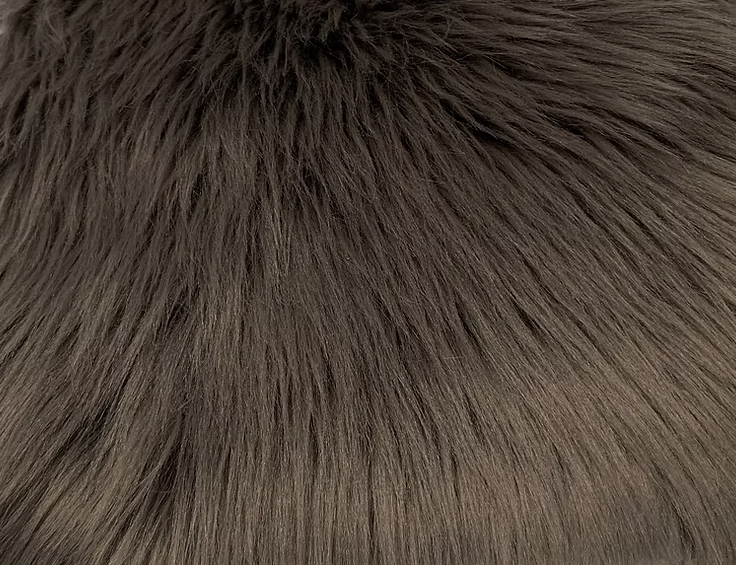 Pewter Luxury Shag Faux Fur - Howl Fabrics