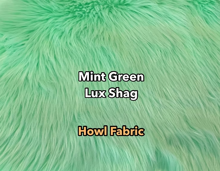 Mint Green Luxury Shag Faux Fur - Howl Fabrics [NEW]