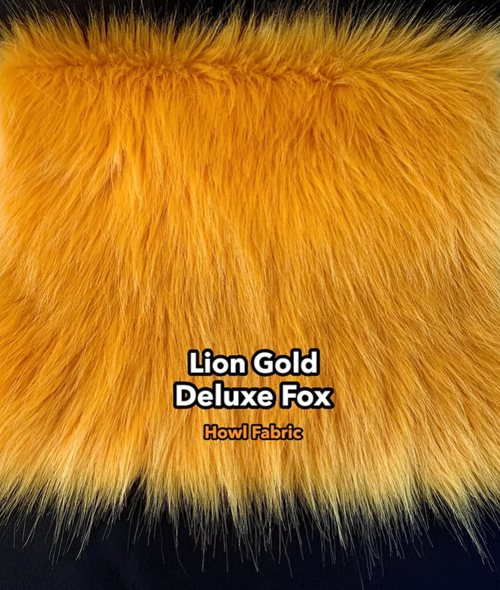 Lion Gold Deluxe Fox Faux Fur - Howl Fabrics [NEW]
