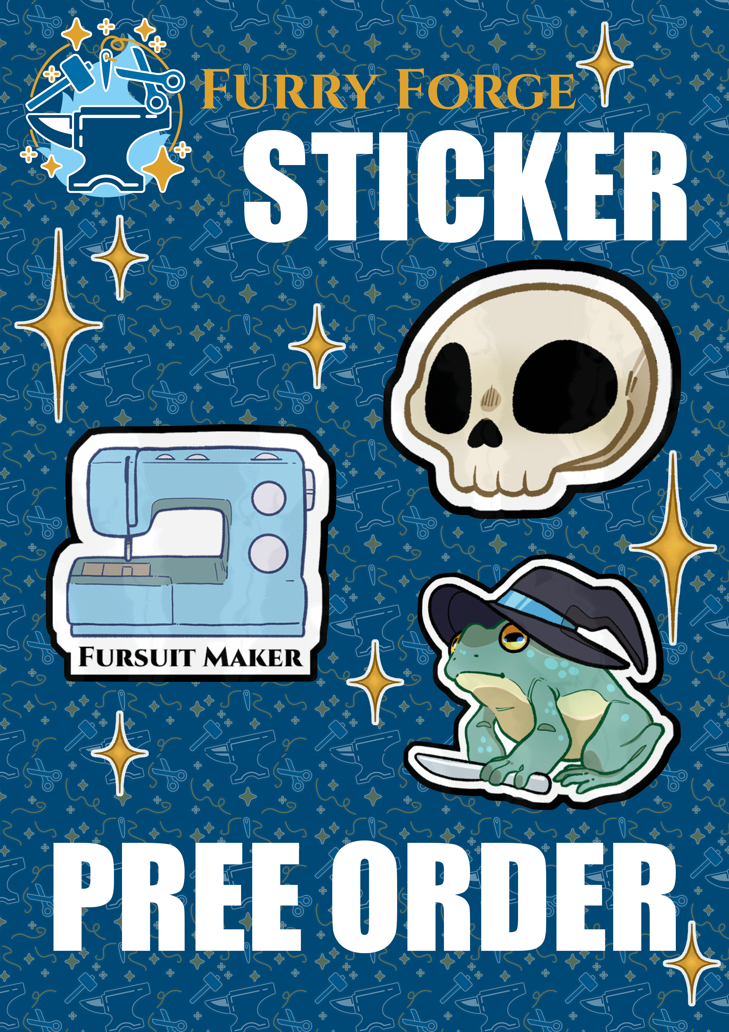 Furry Forge Single Stickers (PREE-ORDER)