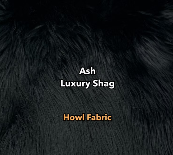 Ash Gray Luxury Shag Faux Fur  - Howl Fabrics