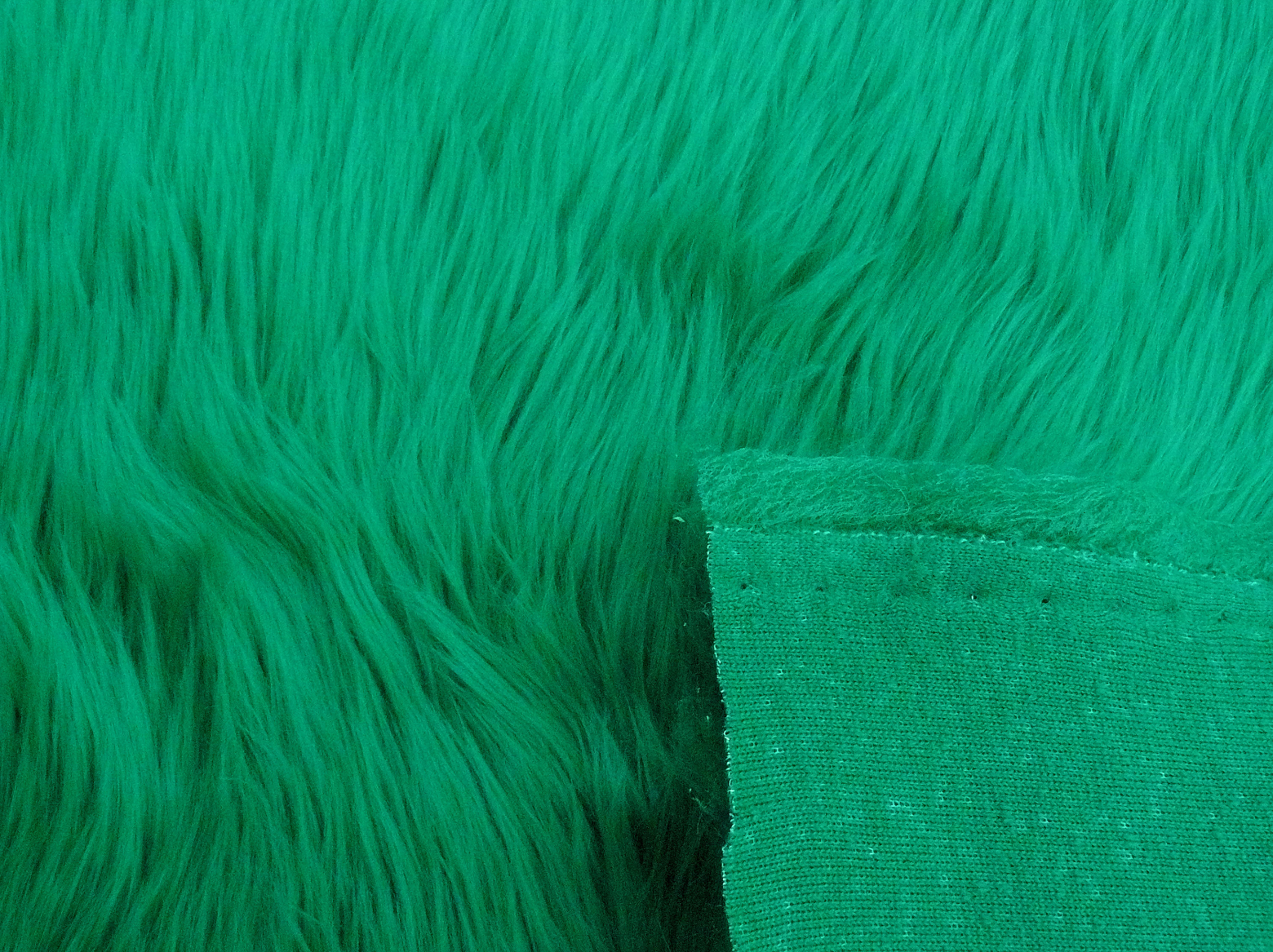 Emerald Green Luxury 60mm Shag Pile- mohairbearmakingsupplies.co.uk