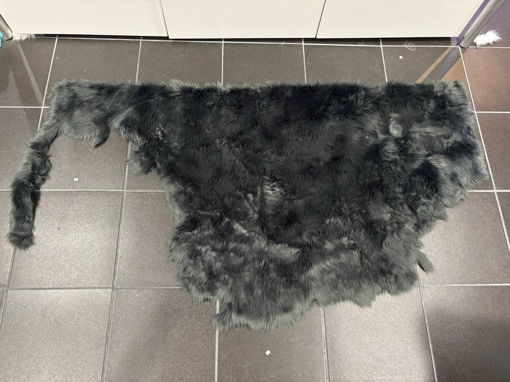 Charcoal Grey Luxury Shag Faux Fur - Howl Fabrics