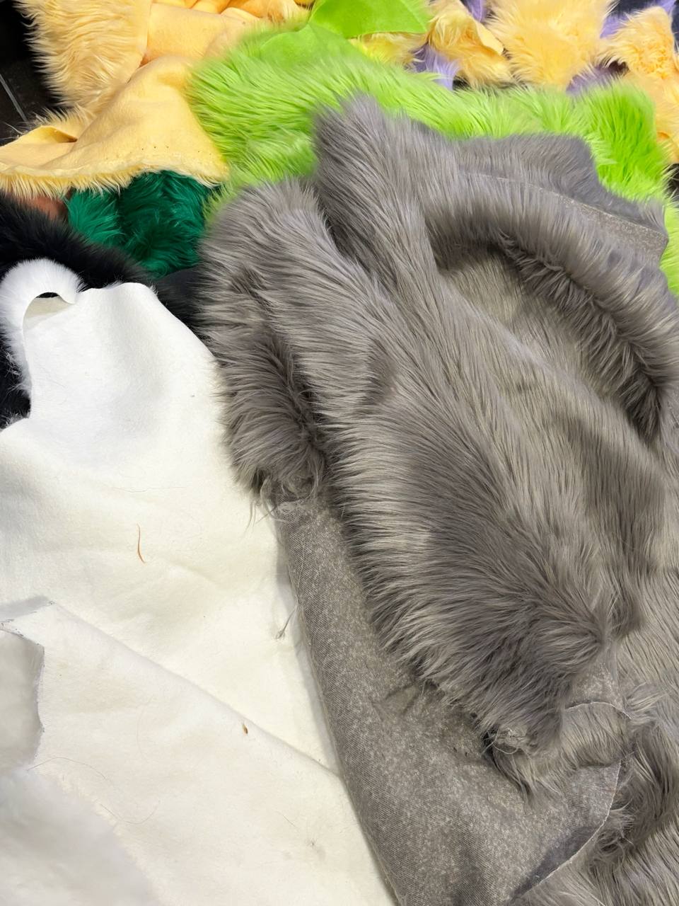 Grey Luxury Shag Faux Fur - Howl Fabrics