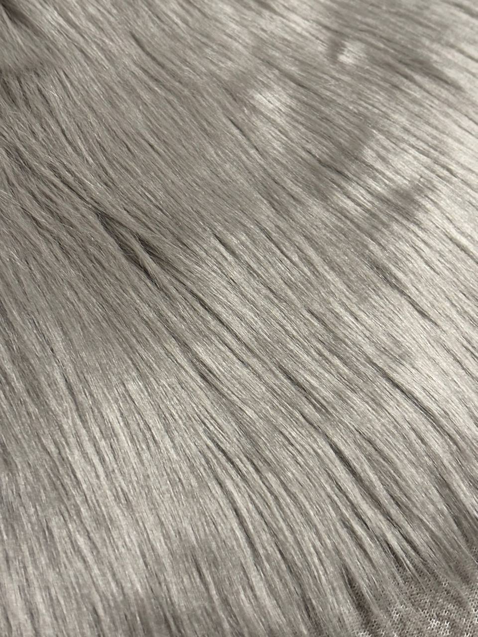 Grey Luxury Shag Faux Fur - Howl Fabrics